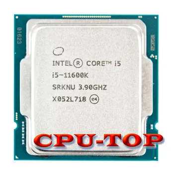 ÚJ Intel Core i5-11600K i5 11600K 3.9 GHz-Hat-Core Tizenkét Szál CPU Processzor L3=12M 125W LGA 1200 Nem Rajongó