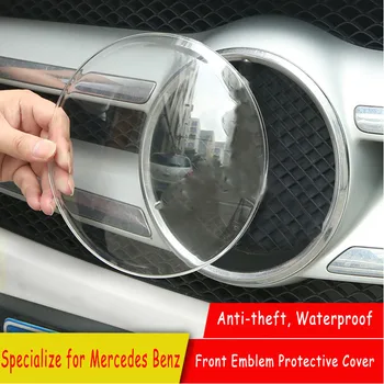 Anti-theft Hűtőrács Embléma védőburkolat Kap a Mercedes Benz E C Osztály W213 e E200L E300L W205 C180 C200 C260 Tartozék