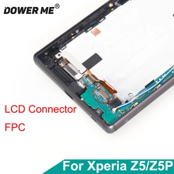 Dower Nekem LCD Kijelző Flex Kábel FPC Csatlakozó Klip Csatlakoztassa A Sony Xperia Z5 E6633 E6653/83 Z5 Prémium Z5P Plusz E6883/53/33