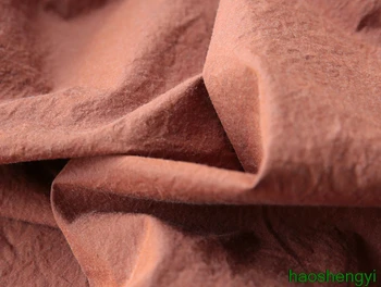 Eredeti széles régi tégla rózsaszín szőtt nagy sűrűségű pamut egyszínű ruha szövet