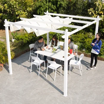Szőlőből készült napellenző szabadtéri szabadidő szabadtéri kerttel, erkéllyel alumínium ötvözet pavilon közgyűlés