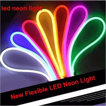 Kültéri&Beltéri LED Neon Flex-Fény 8X16MM SMD 2835 120leds/M LED Neon Szalag Lámpa Vízálló IP68 DC12V/24V/AC85-265V 20M