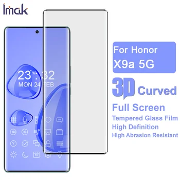 IMAK 3D Ívelt Teljes Borító Edzett Üveg Huawei Honor X9a 5G Anti-Robbanás Képernyő Védő Magic5 Lite 5G