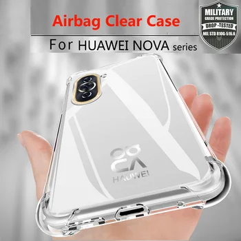Tiszta Ügy, hogy A Huawei Nova 11 10 9 8 7 5i Pro 5Z 6 SE Y90 Y61 Y70 Plus Átlátszó Szilikon Bőr Puha TPU Ütésálló Telefon Fedél