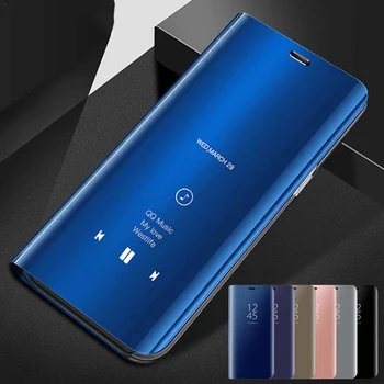 Okos Tükör Flip Telefon Esetében A Huawei Honor 30 20 Pro Bőr Állni Fedezni O Okos 2019 Plusz 2021 Védő Héj
