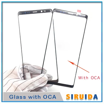 5db LCD Első érintőképernyő Üveg Lencse OCA Ragasztó Samsung Galaxy s8 G950 S20 S9 S10 Plusz Megjegyzés 8 Külső Üveg+OCA film