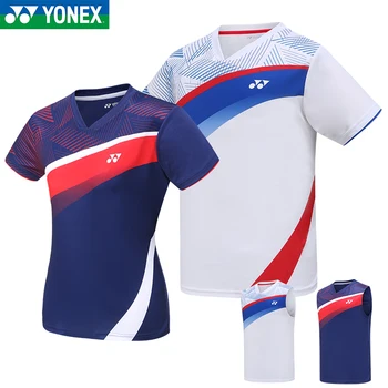 Sport póló Yonex tenisz ruházat gyors száraz tollaslabda Jersey rövid ujjú férfi nő nyár