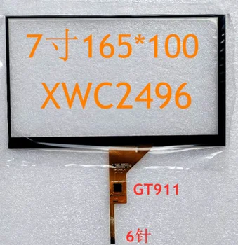 7 inch 165*100mm 6pin car audio érintőképernyő XWC2496Capacitive érintőképernyő 6 pin autó dvd-gps