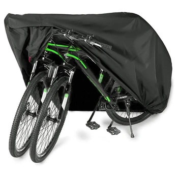 Extra Nagy Méretű, Vízálló Kerékpár Borító Oxford Szélálló Por Anti-UV Outdoor Kerékpár Tároló Protector 1-2 Kerékpár