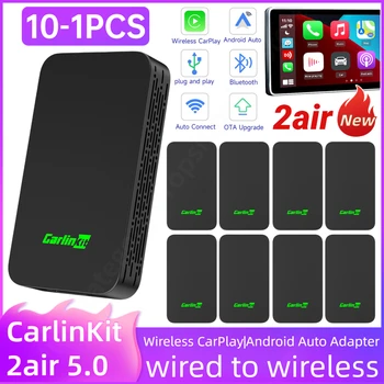 10-1DB CarlinKit 2air 5.0 CarPlay Adapter Vezeték nélküli Android Auto Dongle Apple Autós Játék Box iOS & Android Wifi Auto Csatlakozó