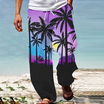 Férfi Nadrág Nyári Beach Hippi Hárem Nadrág Bő Bohém Jóga Hawaiianss Alkalmi Csepp Y Nadrág Fiú Zokni Rave Fenéktermékek