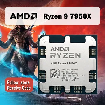ÚJ AMD Ryzen 9 7950X R9 7950X 16-Core 32-Szál Asztali Processzor, 5NM L3=64M 100-000000514 Socket AM5 Új, De Anélkül, hogy Rajongó