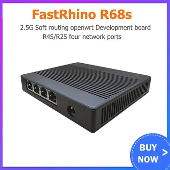 FastRhino R68s 2.5 G Puha routing az openwrt Fejlesztési tanács R4S/R2S négy hálózati portokat