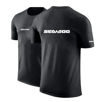 Sea Doo Seadoo Moto Nyomtatott Férfi Új Nyári Meleg Eladó Divatos Nadrág Ujjú Klasszikus Pamut Kiváló Minőségű Sport póló