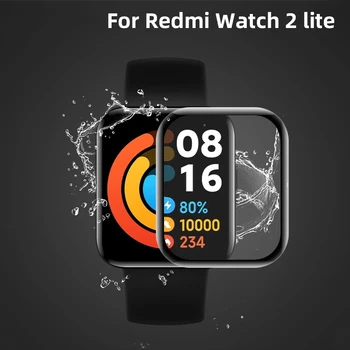 3D Puha Üvegszálas Védőfólia Takarja A Xiaomi Redmi Óra 2 Lite Smartwatch képernyővédő fólia Esetben Tartozékok 3D Puha Fib