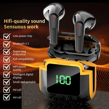 TWS In-Ear Fülhallgató Bluetooth 5.3 Szerencsejáték Alacsony Késleltetésű Vezeték nélküli HIFI Fejhallgató Sztereó Fülhallgató Vízálló Sport Fülhallgató Mikrofon