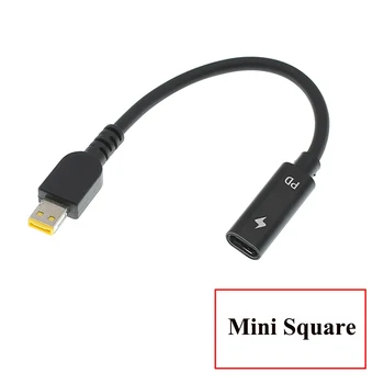 USB-C Típusú Női 90 Fokos Szögben DC Csatlakozó Adapter PD Töltő Tápegység Töltő Átalakító Kábel Laptop