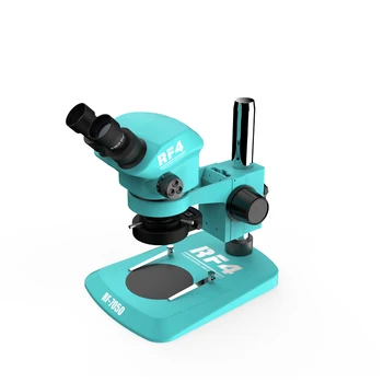 RF4 RF-7050+144 Optikai Sztereó Binokuláris Mikroszkóp 7-50X Folyamatos Zoom HD nagylátószögű Szemlencse Állítható 144 LED