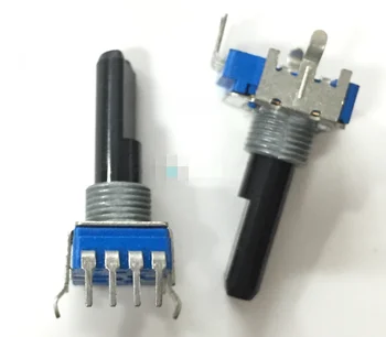 RK11K 4-pin egységes álláspont potenciométer schalter B10K achse länge 25 MM verstärker vier-pin volumen, potenciométer schalter