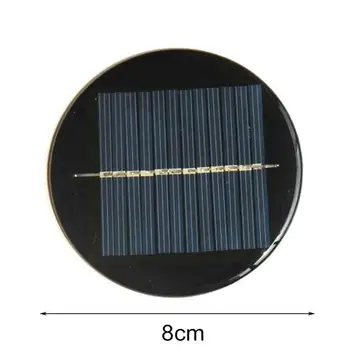 1db Polykristallines Silizium 6v Napenergia Rundklebebrett Panel Akkumulátor Durchmesser Töltő 80mm Diy Mini Napelemes Rendszer Napenergia X5N6