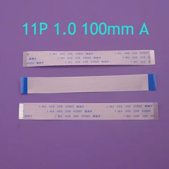 2db Új FFC FPC lapos, rugalmas előre Hossza 100mm kábel 1.0 mm Szélessége 12mm pályán 11 pin 11pin 11p Szalag Flex Kábel