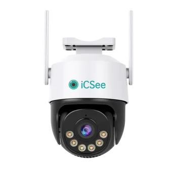 Új OEM 1080P Csillagfény Emberi Nyomkövető Vezeték nélküli Kültéri Wifi Biztonsági Kamera Emberi Nyomkövető iCSee 2MP WiFi CCTV IP PTZ Kamera 30