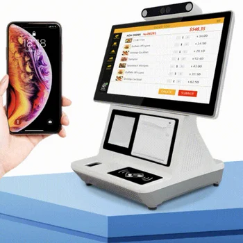 Asztali android, érintőképernyős pos számítógépes pénztárgép gép okos pos terminál rendszer ujjlenyomat nfc-olvasó nyomtató