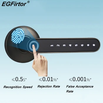 Ujjlenyomat Intelligens Zár Access Control APP Wifi Zár Biometrikus Ujjlenyomat Tárolása Zár Bluetooth Lakás, Ajtó Zár