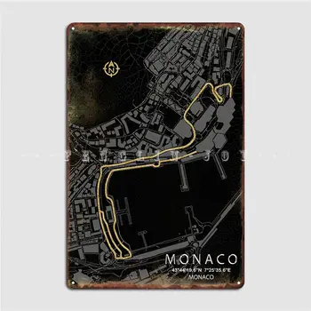 Monaco Áramkör Fém Tábla Konyha Plakkok Mozi Nappali Design Adóazonosító Jel Poszter