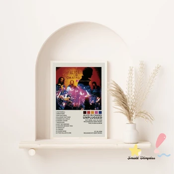 Az Alice In Chains Unplugged Zenei Album Poszter Vászon Art Print Otthoni Dekorációs Falfestés ( Nincs Keret )