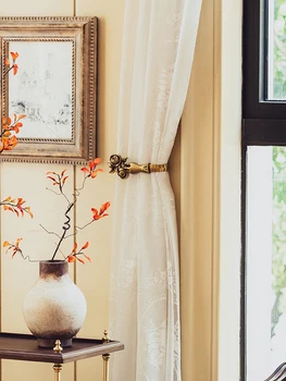 Réz kreatív rózsa nappali, hálószoba függöny horog lakberendezési luxus kabát horog