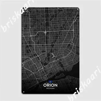Orion Mi Fém Plakett Poszter Fali Dekoráció Klasszikus Klub Haza Nappali Adóazonosító Jel Plakátok