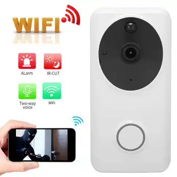 WiFi Videó Csengő Távfelügyeleti Vízálló Smart Vezeték nélküli Csengő, Otthon Biztonságát 100-240V