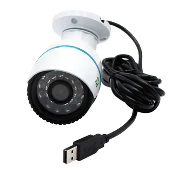 H. 264 2MP 1080P IMX322 CMOS IR Bullet usb kamera éjjellátó Vízálló, Beltéri kültéri Videó USB CCTV kamera