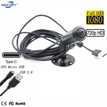 1080P, 720P OTG Micro USB Pin Hole Kamera 0.1 Lux UVC USB-C-Típusú USB MinI Bullet Kamera A Sisak Rendőrség Ipari Ellenőrzés
