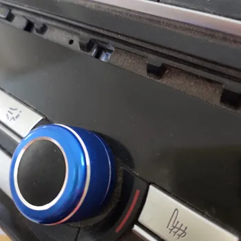 Autó Központi Légkondicionáló Gomb Hangerő Gomb Beállító Gyűrűt Berendezés Fedelét Alkalmas BMW 5 6 7 5GT-Sorozat, X5 X6 Auto Tartozékok