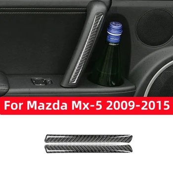 A Mazda MX-5 Miata 2009-2015 MX5 NC Roadster Ajtót, Húzza Borító Matrica Ajtó Markolatok Berendezés Automatikus Belső Kiegészítők Szénszálas