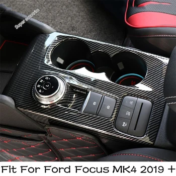 Központi Konzol sebességváltási Panel Keret Dekorációs Fedelet, Trim Ford Focus MK4 2019 - 2021 Rozsdamentes Acél Belső Kiegészítők