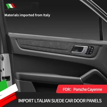 Gyakorlati népszerű-Olaszország Szuper Velúr Borító Porsche Cayenne 2018-2023 Autó Ajtó Panel Trim Matrica Belső Auto Tartozékok