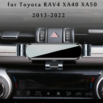 Autós Telefon tartó Toyota RAV4 5. XA40 XA50 2017 2019 2021 2022 GPS Állvány Forgatható Támogató Mobil Tartozékok