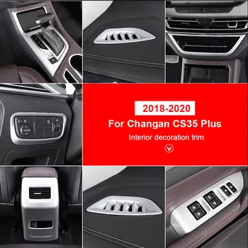 Autó Belső Dekoráció Kiegészítők Sebességváltó Panel Ablak Üveg Emelje fel a Levegőbe Outlet Trim Alkatrészek Changan CS35 Plusz 2020-2018