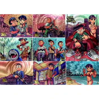 8db/set Anime Szórakoztató Flash Kártyák GTA Nobita Nobi Gouta Takeshi Klasszikus Játék Anime Gyűjtemény Kártyák Ajándék Játékok