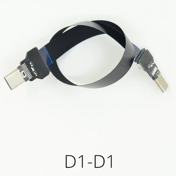 standard Dual C-Típusú USB FPV férfi Szuper Lágy rugalmas Kábel USB 3.1 Ultra Vékony, Lapos FPC töltés AV kimenet 3A kábelek monitor