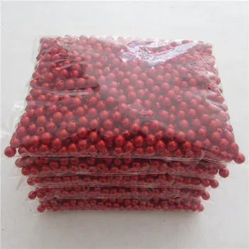4-20mm piros Laza Gyöngyök 500g Kerek Kézzel készített DIY Nyaklánc, Karkötő Ékszer Megállapítások Ékszer Készítés tartozék
