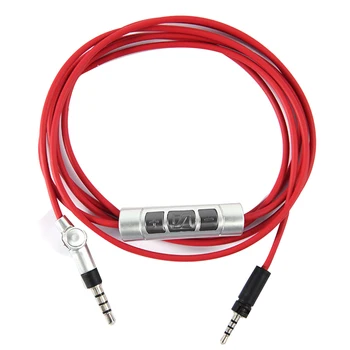 Csere Audio Kábel Fejhallgató Bluetooth Kábel Headset Aljzatához Audio Kábel a Mikrofon Távolabbi-Piros
