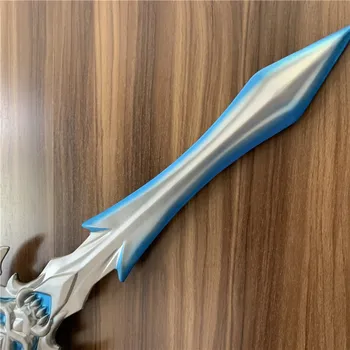 100cm Death Knight Sword Játék Link Cosplay PU Kellékek Mert Fegyver Halloween Kék Szellem Csontváz Kard Cosplay Színpadi kellékek, játékok