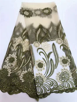 embroiderd csipke szövet nyári 8SU - 6501 gyönyörű Nigériai csipke anyag party ruha