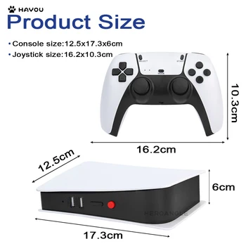 Új M5 videojáték-Konzol 4K-HD 2.4 G Dual Vezeték nélküli Vezérlők Bulit 15000+ Játékok Doboz PS1/CPS/FC/GBA 64G/128G