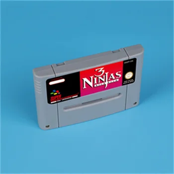3 Ninjas Rúg Vissza 16bit játék kártya EUR-PAL verzió SNES videojáték-konzol