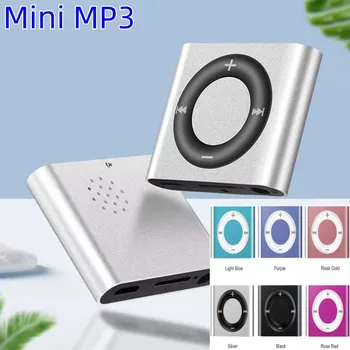 Mini MP3 Zene Játékosok Fém Klip-Audio Lejátszó beépített Hangszóró 180mAh Érintse meg a Hang Fejhallgató Támogatás TF Kártyával a Diákok